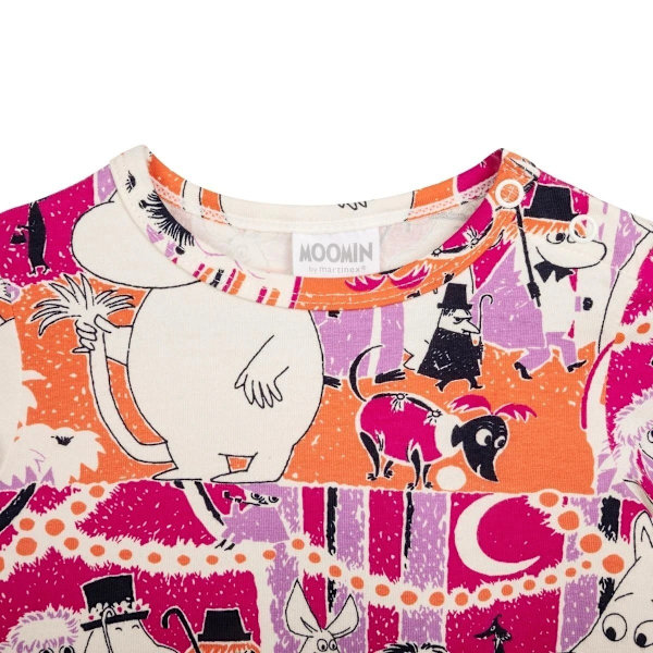 Moomin Serpentine mekko vauvan luonnonvalkoinen MultiColor 74