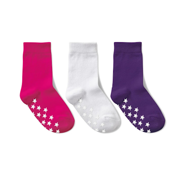 Liukumattomat sukat/sukat 3 kpl 28/30 - vaaleanpunainen/valkoinen/violetti Multicolor