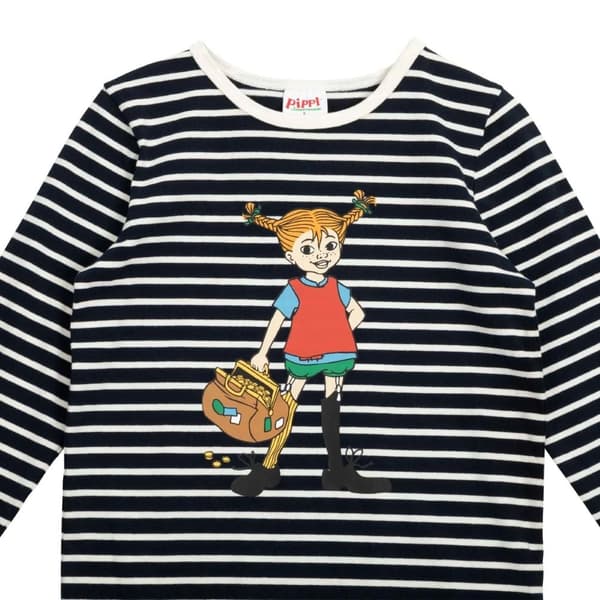Pippi Langstrømpe Rich Pippi sweater mørkeblå DarkBlue 92