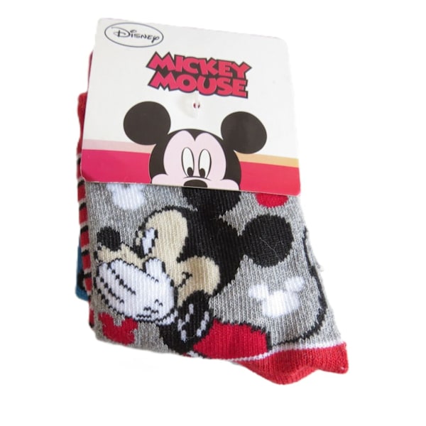 3-pack Musse Pigg strumpor  23/26 multifärg