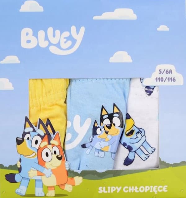 3-pak Bluey trusser MultiColor 122/128 cm