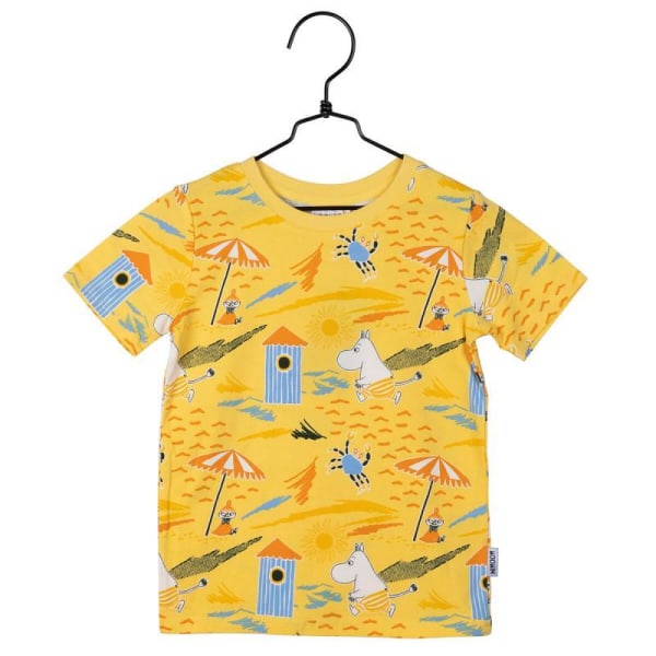 Mumin T-shirt - Krabba -gul Yellow 110 cl