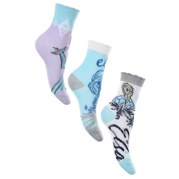 3-pak Disney Frost/Frozen Socks Sparkly MultiColor 23/26