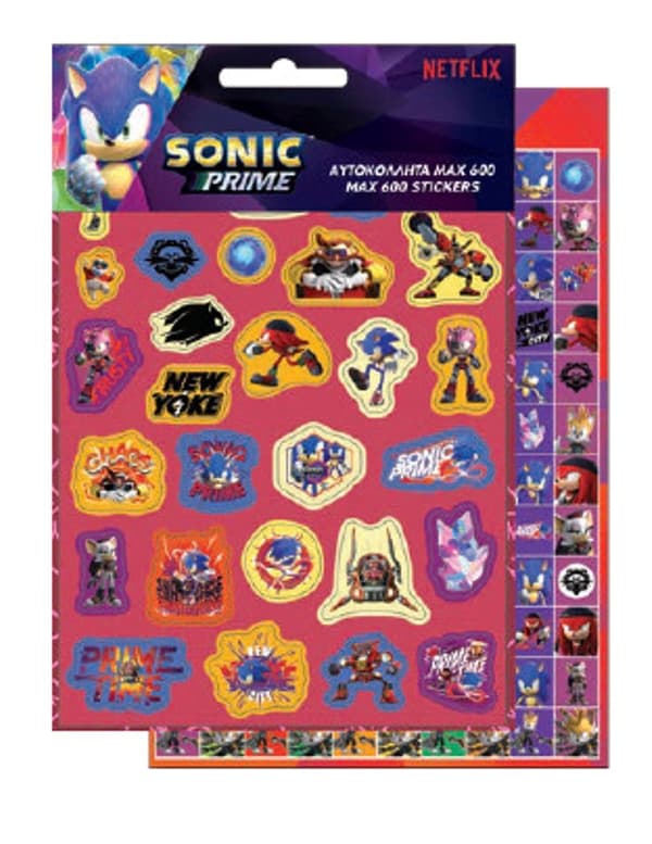Sonic Prime omkring 600 klistermærker Multicolor