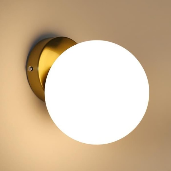 Modern Vägglampa KIWAEZS - Taklampor E27 Glaslampor - Storlek 18 * 15 * 15,5 CM - Vit