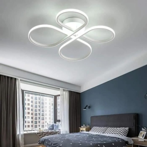 Modern LED-taklampa med fjärrkontroll - KIWAEZS - Vit - Elektrisk - Vuxen - Klassisk - Tidlös