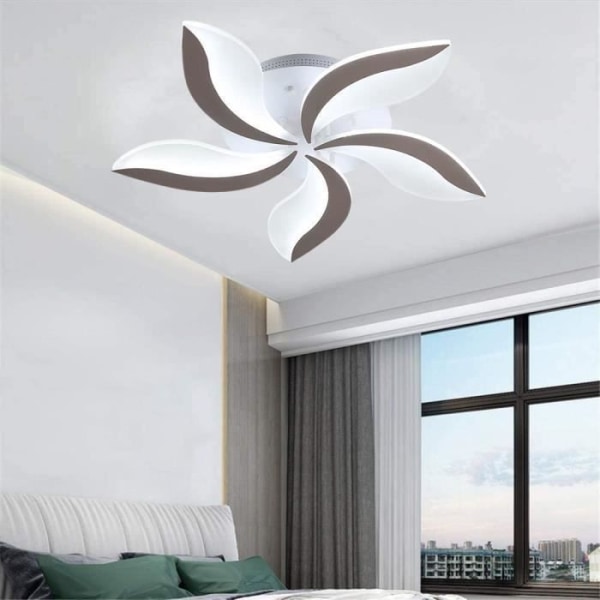 Akryl LED-taklampa, modern taklampa 48W 4080lm, 6500K Designer ljuskrona för vardagsrum, sovrum, diameter 70 cm