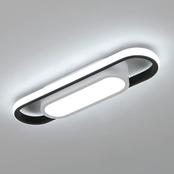 Modernt LED-takljus, LED-belysningsarmatur för sovrumshall, 24W, 2400 Lumen, 6000K vitt ljus, storlek: L40*W12*H5 CM