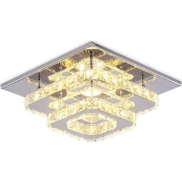 Modern LED-taklampa - 36W kristallhängande lampor - 30 cm diameter - 3000K-6000K trefärgad dimbar