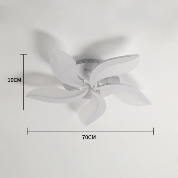 Modern LED Taklampa 48W 6000K Vit Taklampa för Vardagsrum Sovrum Matsal - Storlek: 70*10 cm