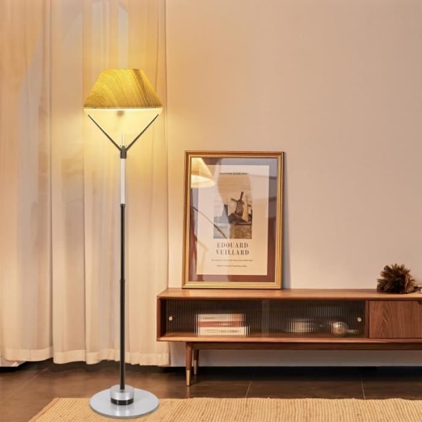 Vardagsrumsgolvlampa - KIWAEZS - Höjdjusterbar - Akryllampskärm - H 165 cm