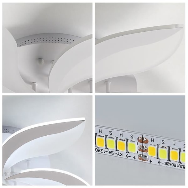 Modern akryl LED-taklampa 48W 4080lm 6000K - KIWAEZS - Diameter 70cm