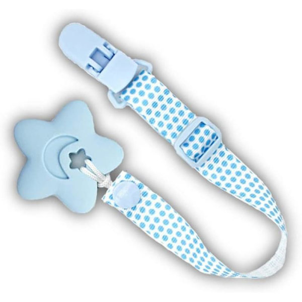4-piece Pacifier Holder for Baby - Adjustable, Stretchable, and Washable
