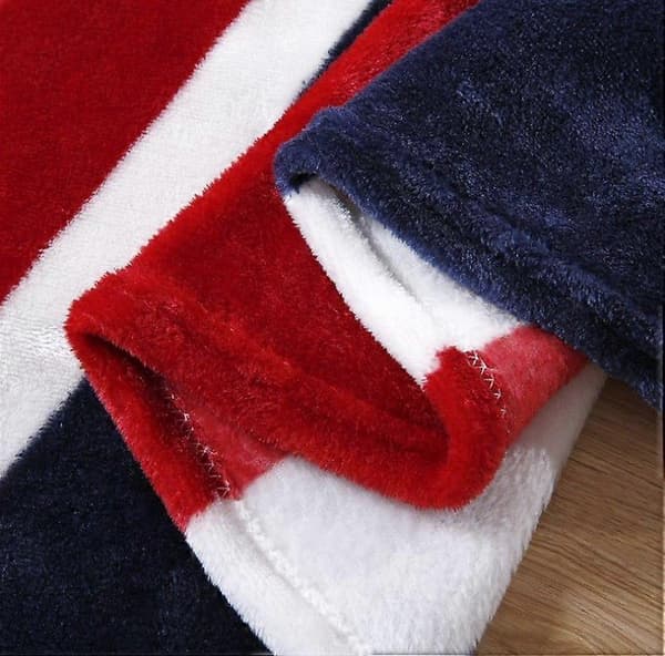 Flanellteppe Mikrofiberteppe Varmt Sengeteppe USA-flagg Fleece
