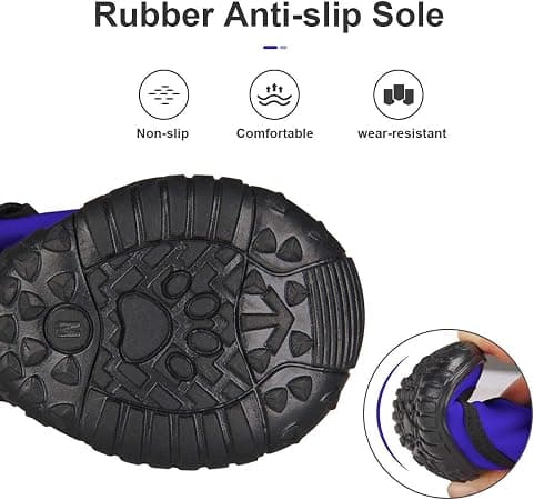 Waterproof Protective Dog Boots, Non-slip Dog Shoes with