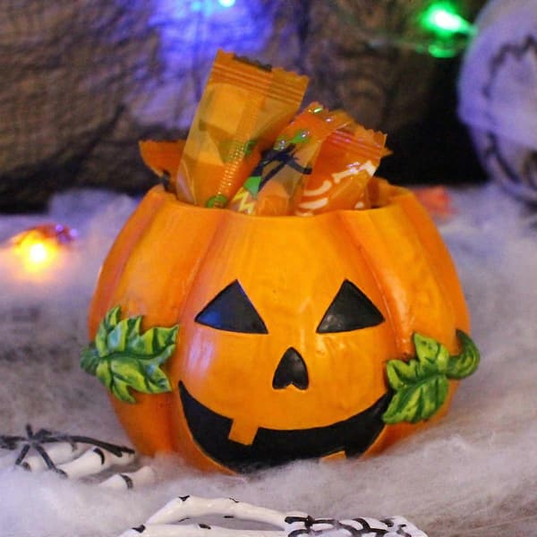 Græskarplanter Sukkulentvase Halloween Blomsterpotte Harpiks Udendørs Indendørs Planter Græskarstatuer Efterårsgræskarplanter