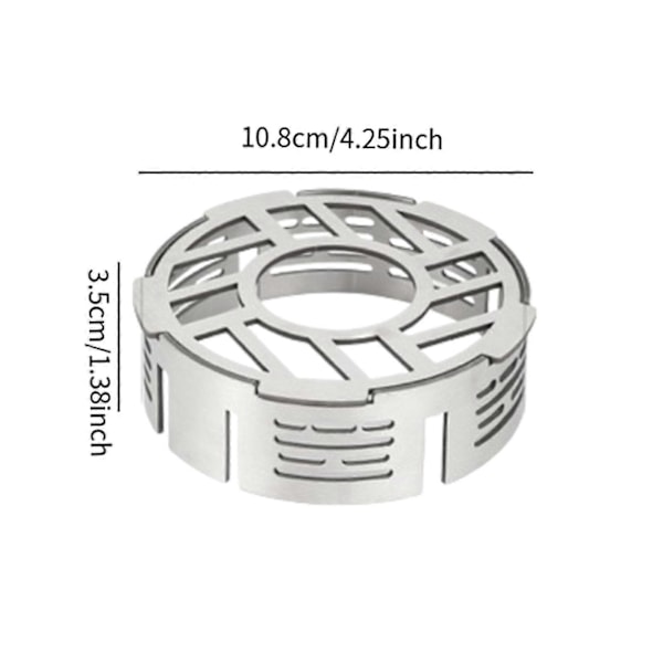 Camping Kök Vindskydd Spis Vindfångare Gasbrännare Vindskydd Rund Utomhusspis Vindruta för Camping Picknick Kök 10.8cmx3.5cm