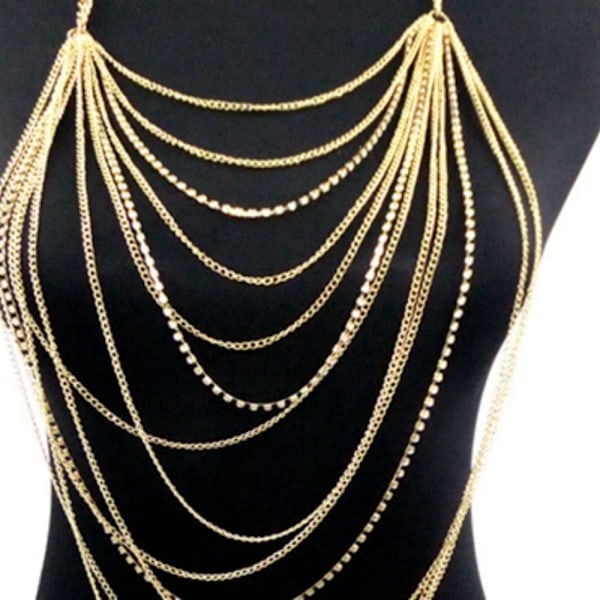 Kedjehalsband Statement Halsband Kroppskedja