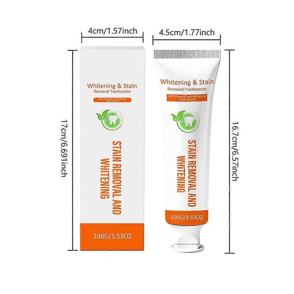 Fluoridfri tannkrem flekkfjerning tannbleking tannkrem for voksne barn egnet for sensitive tenner 3pcs