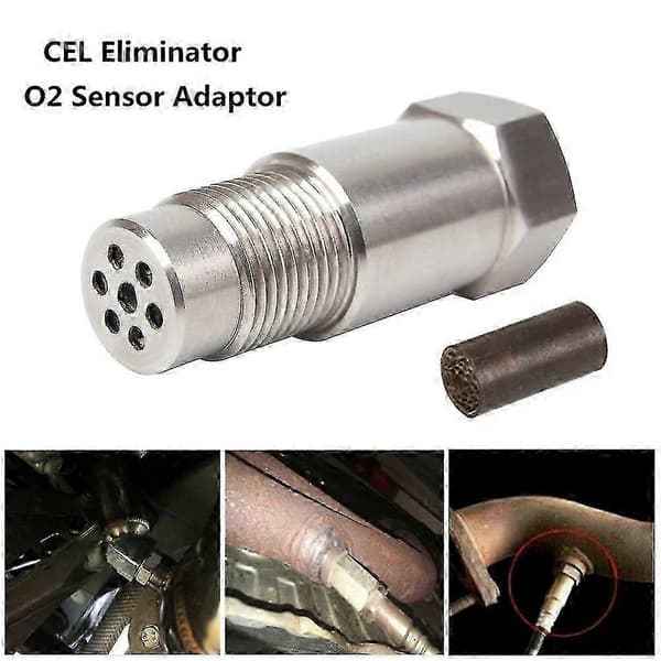 CEL Fix O2 Sensor Avstandsadapter M18x1.5 med Katalysator Simulator SZRH AF-