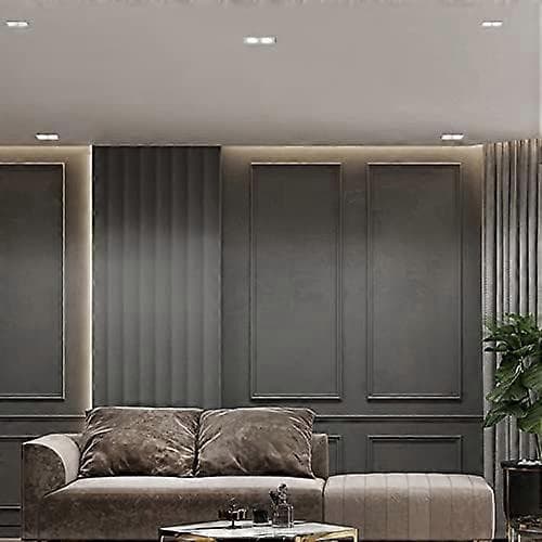 Varmt lys Downlight Hvit LED Innebygd Rektangulær Ultratynn Åpent Hull Dobbelthull Firkantet Dobbelthode Spotlight Frostet Panel Dobbelthode