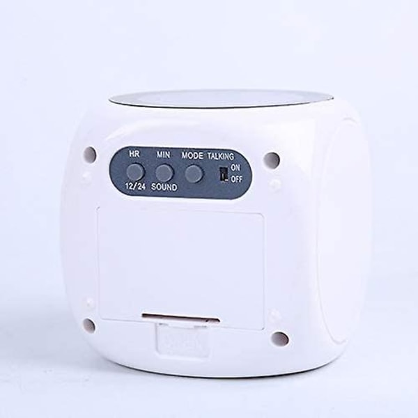 Digital takprojektorklocka med bakgrundsbelysning, batteridriven LED-skärm, projektorklocka med bakgrundsbelysning, batteridriven roterande väckarklocka