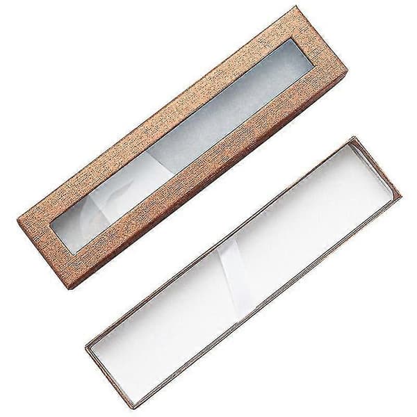 Utsökt pennfodral med foderdesign, synligt transparent fönster, pennpresenter