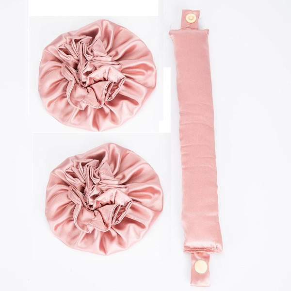 Lockband i siden, 1-set Rosa