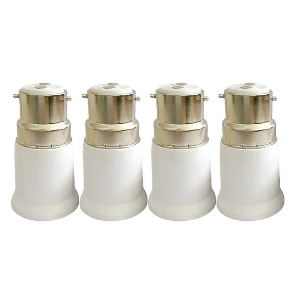B22 til E27 Pæresokkel Høykvalitets Lampebaseomformeradapter PC Brannsikker Lampeholder for LED Maispære Spotlight 220V