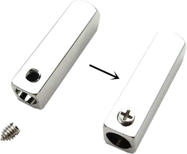 DIY Metalliska Aglets Skolisse Tilbehør Snørebånd Hode Firesidig -S