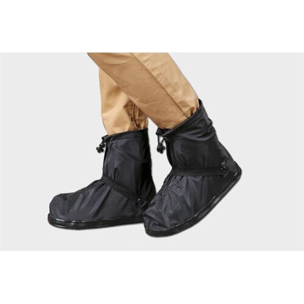 Unisex Reusable Rain Shoe Covers Waterproof Overshoes Anti-slip Rain Boot Gear