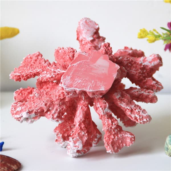 1 Piece Pink Coral for Aquarium Decoration.