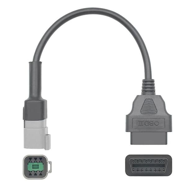 6PIN til 16PIN Diagnostisk OBD2 Kabeladapter, OBDII Scanner Erstatning til CAN AM ATV UTV Motorcykel-Perfet