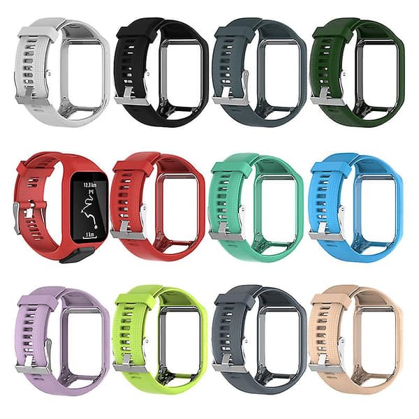 Silikone erstatningsurrem armbånd til TomTom Runner 2 3 ur 10