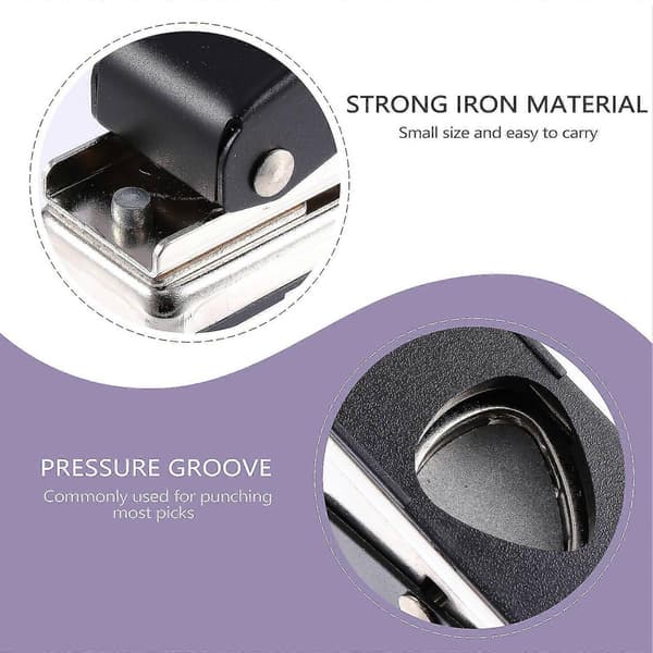 1. Guitar Pick Maker Let at bruge Guitar Bit Punch Guitar Tilbehør - Perfekt - Max
