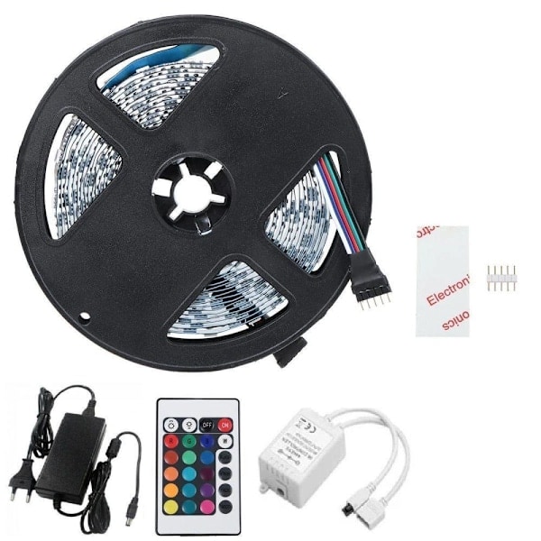 5m IP20 LED-stripe RGB SMD5050 Flerfarget MultiColor 1x