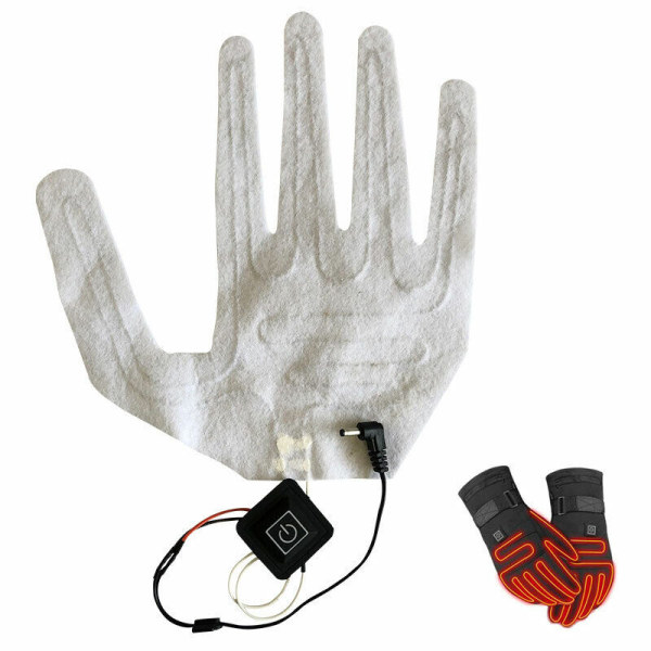 USB Heated Gloves Winter Warm Five-Finger Gloves Heating Pad Electric Heat