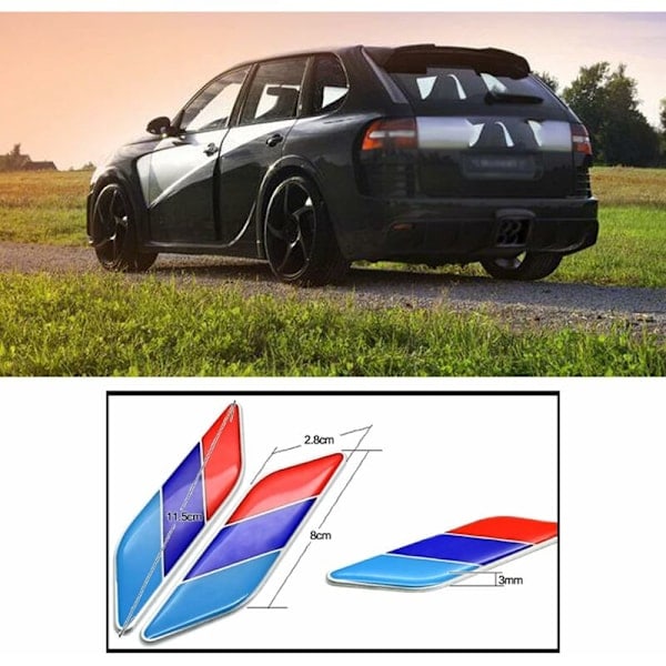 Autotarrat Ranskan lippu -tarra auton koristeluun Liimautuva 11,5
