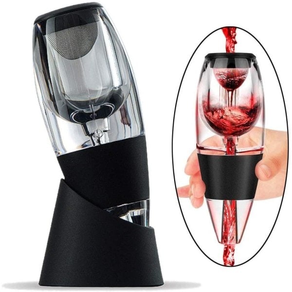Deluxe Karaffel til vin - Vindechanterer Sort