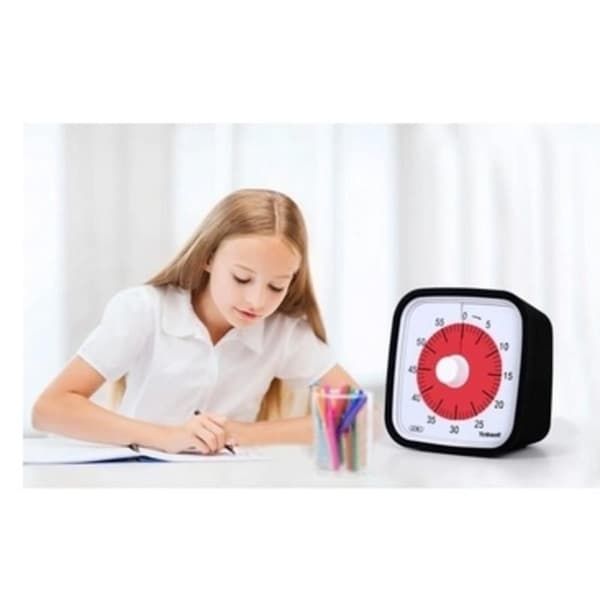 Visuell Timer 60min - klasseromsskole for barn svart