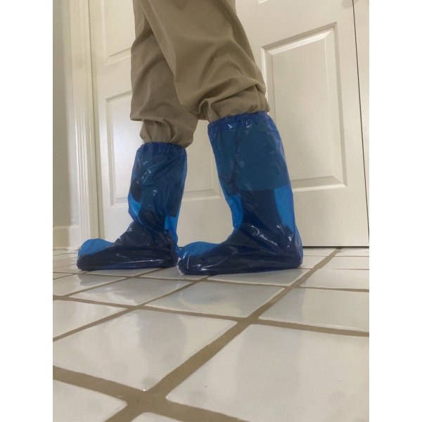 5 Pairs Reusable & Disposable High Top Waterproof Protective Boot & Shoe Covers