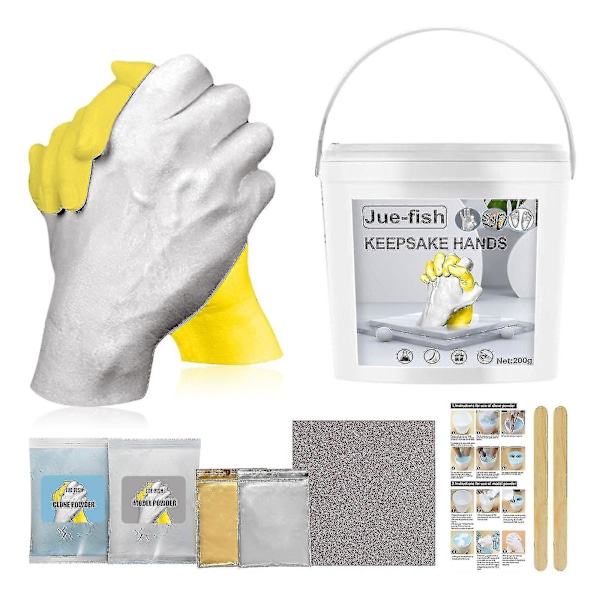 Diy Hand Casting Kit Hands Plaster Statue Molding Set Hand Holding Craft For Couples