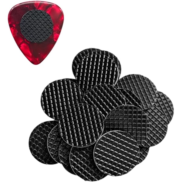 Gitarrplektrum Anti-Slip Pads Set Svart Dubbelhäftande
