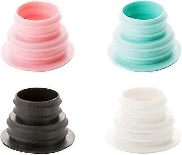 4 stk. avløpsslangeforsegling, slange, silikonpluggring, vaskemaskinpluggring, multifunksjonell slangekobling