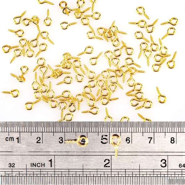 300 stk. Øjenstifter med krog til smykkefremstilling DIY