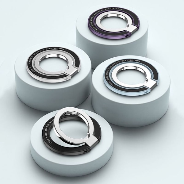 Magnetisk mobiltelefonringhållare, fingergrepp kompatibelt med MagSafe mobiltelefonring