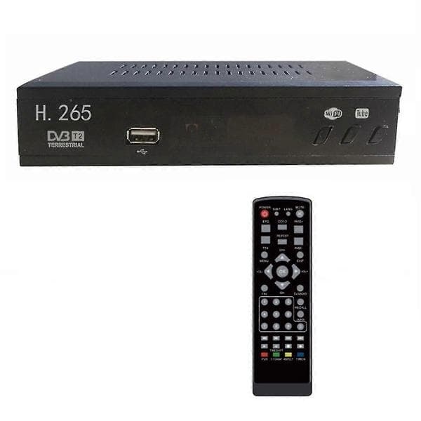DVB T2 HEVC 265 Digital TV-modtager DVB-T2 265 1080P HD-dekoder USB Terrestrial TV-modtager EPG Set To