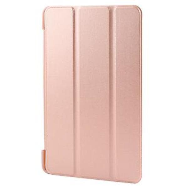 Tri-fold Lærveske for Samsung Galaxy Tab A9 (Rosegull)