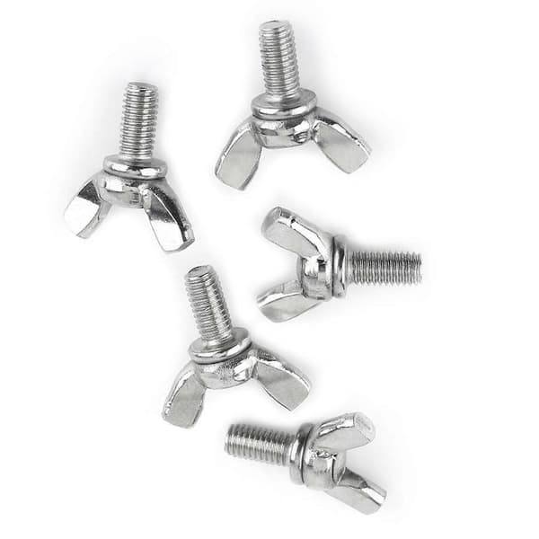 5 stk. pose 304 rustfritt stål vingemutter skruer bolter maskinfeste (M5 * 10mm)