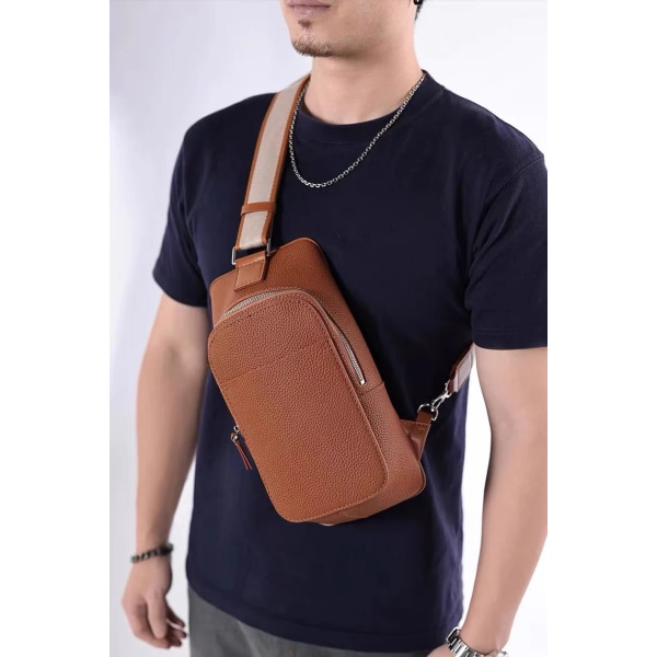 Leather DIY Men Waist Bag New Casual Small Fanny Pack Male Waist Pack For Cell Phone And Credit Cards Travel Chest Bag